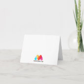 Culinaire de chef-kok dankt u nota neemt Gevouwen Bedankkaart (Achterkant)