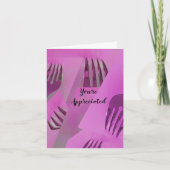 Culinaire Design Appreciation Kaart (Voorkant)