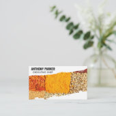 Culinaire diensten | Specerijen en kruiden Visitekaartje (Staand voorkant)