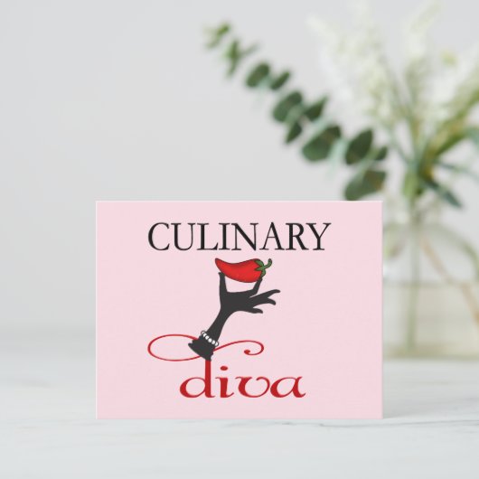 Culinaire Diva Briefkaart (Staand voorkant)