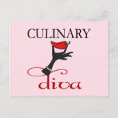 Culinaire Diva Briefkaart (Voorkant)