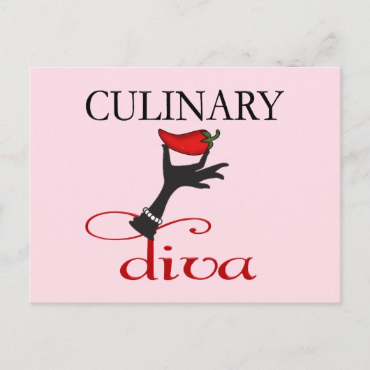 Culinaire Diva Briefkaart (Voorkant)