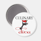 Culinaire Diva Magneet (Voorkant / Achterkant)