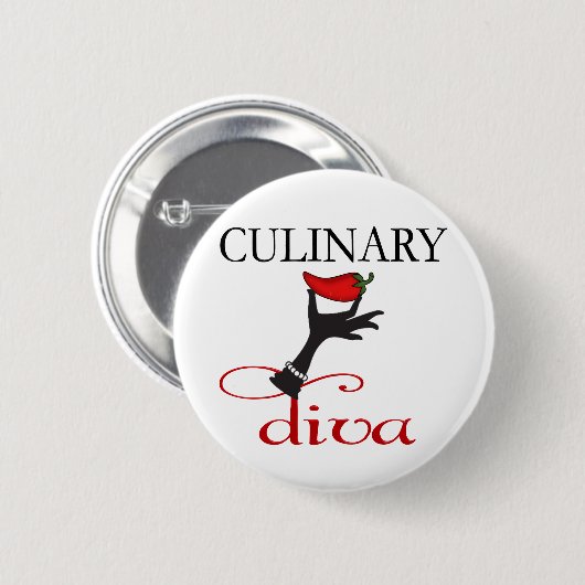 Culinaire Diva Ronde Button 5,7 Cm (Voorkant /achterkant)