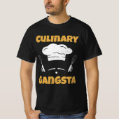Culinaire Gangsta Shirt kookschool Funny Restau (Voorkant)