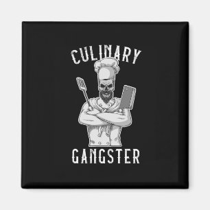 Culinaire Gangster Cooking Kitchen Cook Chef Resta Magneet
