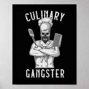 Culinaire Gangster Cooking Kitchen Cook Chef Resta Poster