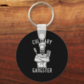 Culinaire Gangster Cooking Kitchen Cook Chef Resta Sleutelhanger (Voorkant)