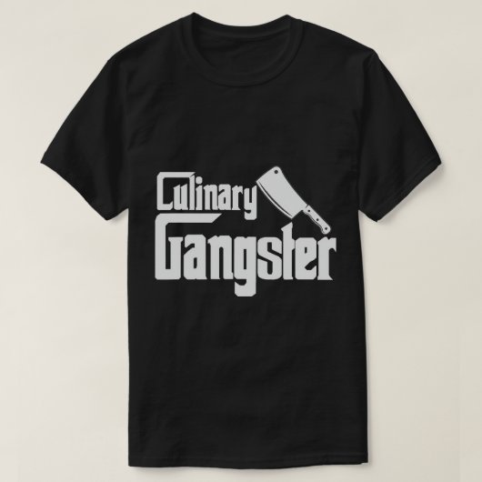 Culinaire Gangster Funny Restaurant Cook Chef T-Sh T-shirt (Design voorkant)