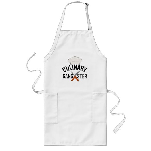 Culinaire Gangster Long Apron Lang Schort (Voorkant)