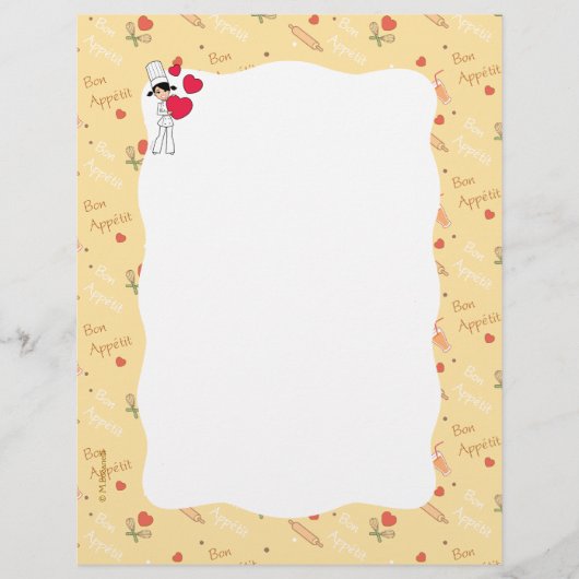 Culinaire Gedekte Stationery (Voorkant)