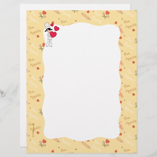 Culinaire Gedekte Stationery (Voorkant / Achterkant)