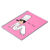 Culinaire Girl-laptop Notitieboek (Linkerzijde)