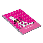 Culinaire Girl-laptop Notitieboek (Rechterzijde)