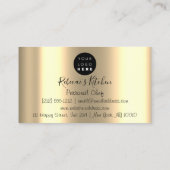 Culinaire gulden om een persoonlijk restaurant te visitekaartje (Achterkant)