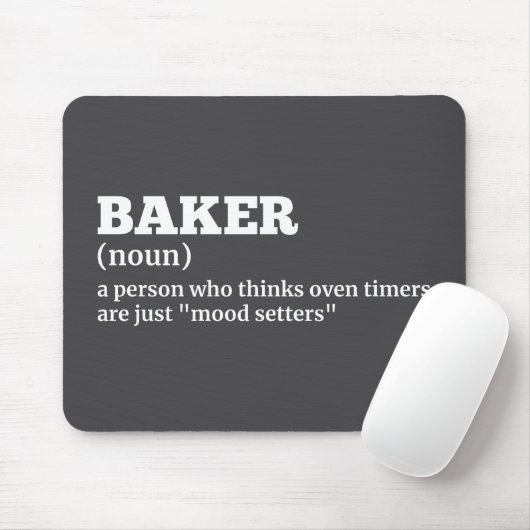 Culinaire Humor - Baker Definition Muismat (Met muis)