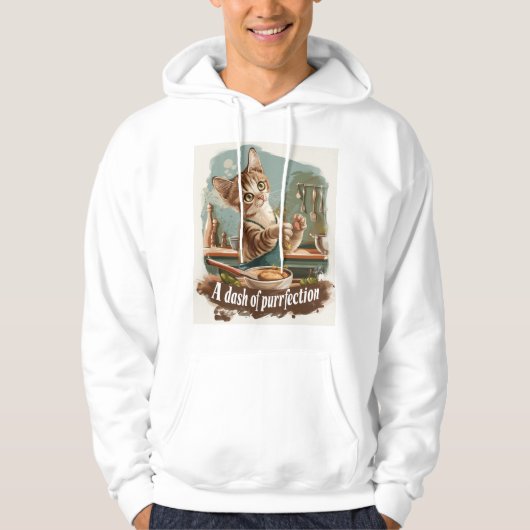 Culinaire kat chef hoodie (Voorkant)