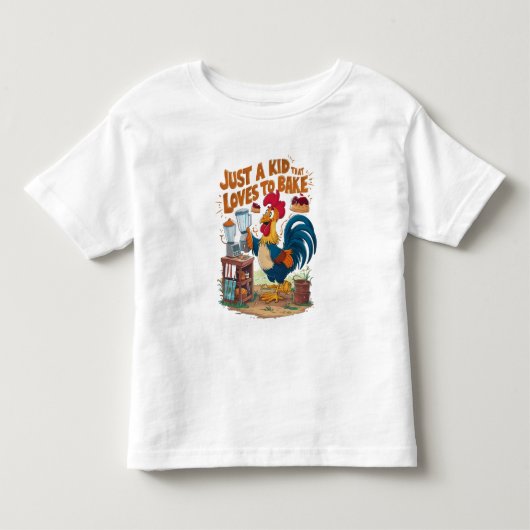 Culinaire kippen taart creatie kinder shirts (Voorkant)