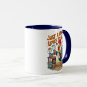 Culinaire kippen taart creatie mok (Voorkant rechts)