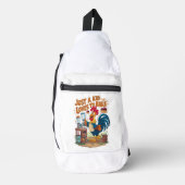 Culinaire kippen taart creatie sling bag (Voorkant)