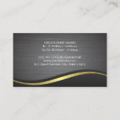 Culinaire Knife | Achtergrond met metalen borstel Visitekaartje (Achterkant)