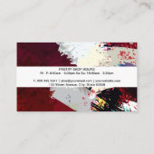 Culinaire Knife Whisk | Artistieke achtergrond Visitekaartje (Achterkant)