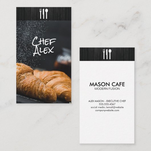 Culinaire Kunsten | Banketbakker Visitekaartje (Voorkant / Achterkant)