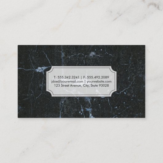 Culinaire Kunsten | Chef | Gemarmerd Visitekaartje (Achterkant)