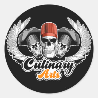 Culinaire kunsten: chef-kok ronde sticker
