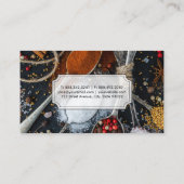 culinaire kunsten | chef | Lepels specerijen Visitekaartje (Achterkant)