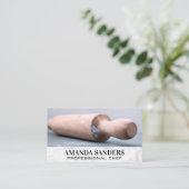 Culinaire kunsten | deegroller visitekaartje (Staand voorkant)