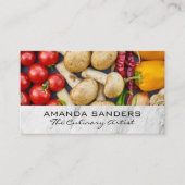 culinaire kunsten | Groenten en fruit Visitekaartje (Voorkant)