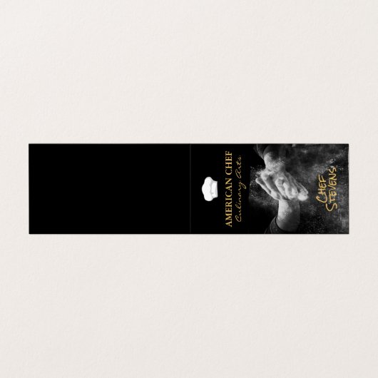 Culinaire Kunsten | Pastechnok Visitekaartje (Buitenkant ongevouwen)