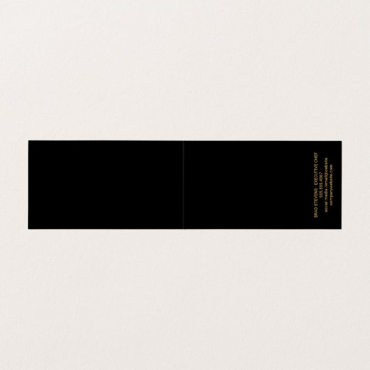 Culinaire Kunsten | Pastechnok Visitekaartje (Binnenkant ongevouwen)