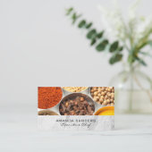 Culinaire Kunsten | Specerijen in tin can Visitekaartje (Staand voorkant)