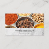 Culinaire Kunsten | Specerijen in tin can Visitekaartje (Achterkant)