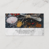 Culinaire Kunsten | Specerijen op spenen Visitekaartje (Achterkant)