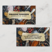 Culinaire Kunsten | Specerijen op spenen Visitekaartje (Voorkant / Achterkant)