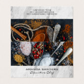 culinaire kunsten | specerijen visitekaartje (Buitenkant ongevouwen)