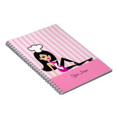 Culinaire laptop met Cool Retro-Cartoon Notitieboek (Rechterzijde)