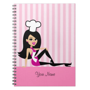 Culinaire laptop met Cool Retro-Cartoon Notitieboek