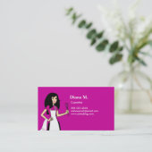 Culinaire leraar Cake Decorator Biz Card Visitekaartje (Staand voorkant)