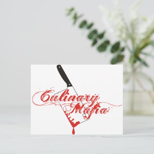 Culinaire maffia briefkaart (Staand voorkant)