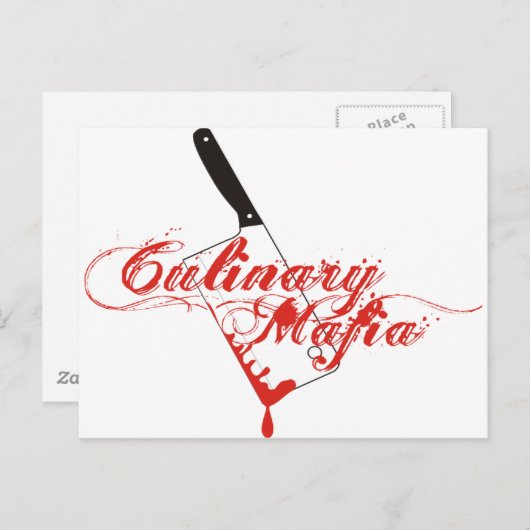 Culinaire maffia briefkaart (Voorkant / Achterkant)