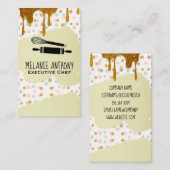 Culinaire mastertools | Polka Dot en Gold Syrup Visitekaartje (Voorkant / Achterkant)