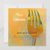 Culinaire Modern Celebration Invitation Kaart (Voorkant)