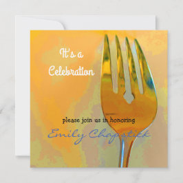 Culinaire Modern Celebration Invitation Kaart