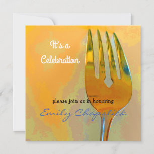Culinaire Modern Celebration Invitation Kaart