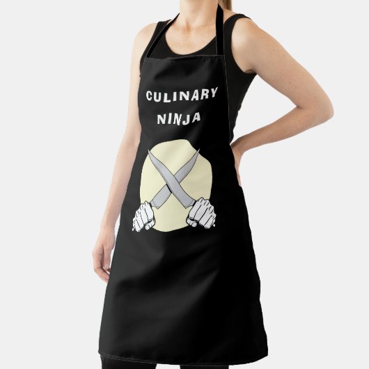 Culinaire Ninja BBQ Grill Cook Bake Chef Baker Dad Schort (Insitu)