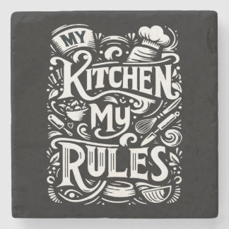 Culinaire Opdracht – Mijn Keuken, Mijn Regels Stenen Onderzetter